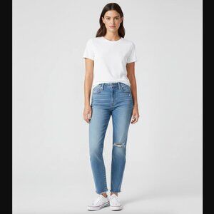 Hudson Jeans Women's Straight Leg "Blair" Light Blue Size 28 Cotton Stretch